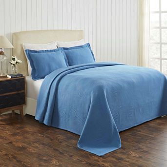 SUPERIOR Cascade Wave All-Season Matelassé Bedspread & Sham Set