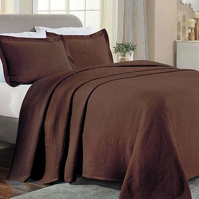 SUPERIOR Celtic Circle Textured Jacquard Matelassé Bedspread & Sham Set