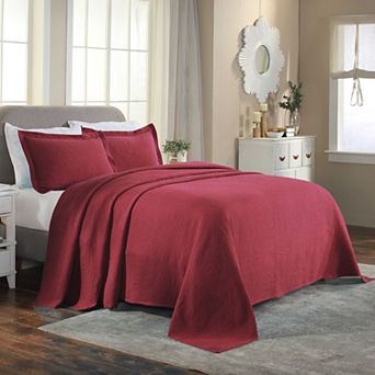 SUPERIOR Celtic Circle Textured Jacquard Matelassé Bedspread & Sham Set