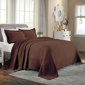 SUPERIOR Celtic Circle Textured Jacquard Matelassé Bedspread & Sham Set