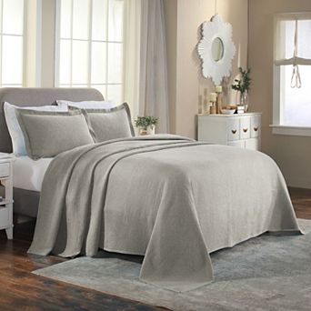 SUPERIOR Celtic Circle Textured Jacquard Matelassé Bedspread & Sham Set