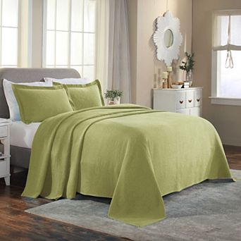 SUPERIOR Celtic Circle Textured Jacquard Matelassé Bedspread & Sham Set