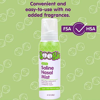 Boogie Brand Unscented Saline Spray 3.1 Oz