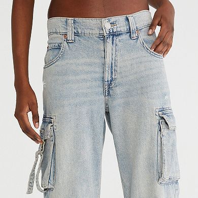 Juniors’ Aeropostale Low Rise Denim Cargo Pants