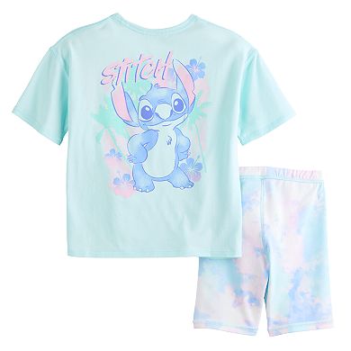 Disney's Lilo & Stitch Toddler & Girls 4-12 Sensory Adaptive Tee & Bike Shorts Set by Jumping Beans®