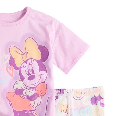 Disney's Minnie Mouse Toddler & 4-12 Girls Adaptive Sensory Graphic Tee & Bike Shorts Set by Jumping Beans®