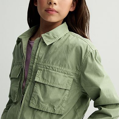 Girls 6-20 SO® Cargo Pocket Full-Zip Jacket in Regular & Plus Sizes