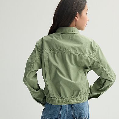 Girls 6-20 SO® Cargo Pocket Full-Zip Jacket in Regular & Plus Sizes