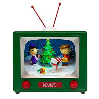 Kurt Adler 6 in Battery Operated Peanuts Outdoor Scene Musical TV Table Piece