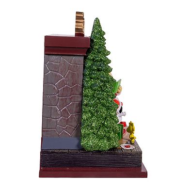 Kurt Adler 6-in. Peanuts Battery-Operated Musical Fireplace Table Piece