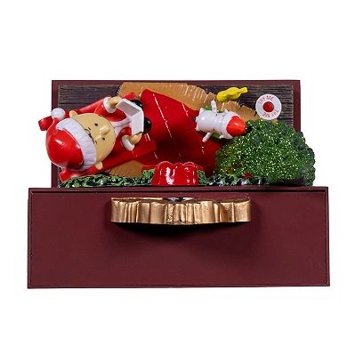 Kurt Adler 6-in. Peanuts Battery-Operated Musical Fireplace Table Piece