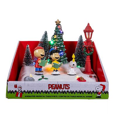 Kurt Adler 6-in. Peanuts Battery-Operated Lighted Musical Carolers Table Piece