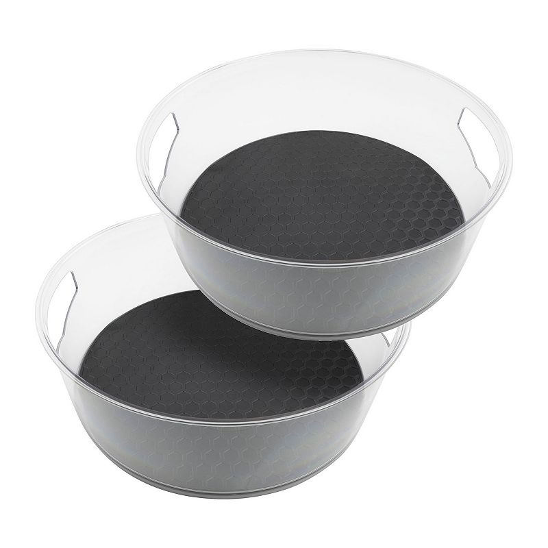 Spectrum Hexa Lazy Susan 2-pc. Set, Clear