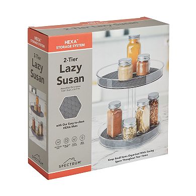 Spectrum 2-tier Hexa Lazy Susan
