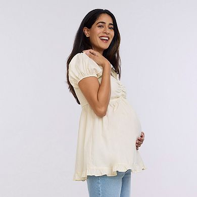 Maternity Motherhood® Off-The-Shoulder Ruched Top
