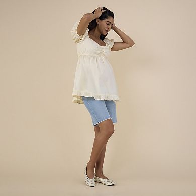 Maternity Motherhood® Off-The-Shoulder Ruched Top