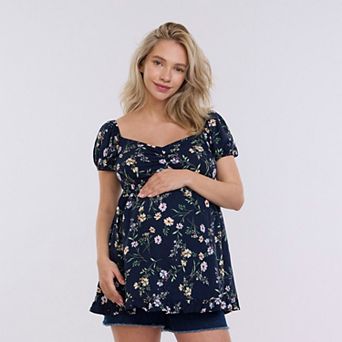 Maternity Motherhood® Off-The-Shoulder Ruched Top