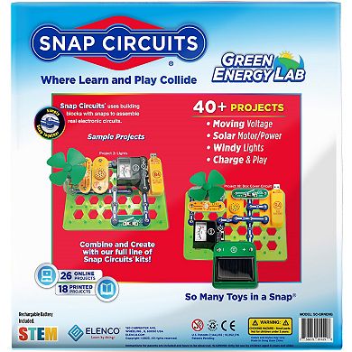 Elenco Snap Circuits Green Energy LAB STEM Educational Toy