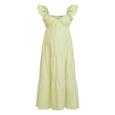 Maternity Motherhood® Babydoll Ruffle Maxi Dress