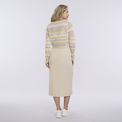 Maternity Motherhood Textured Midi Sweater Dress