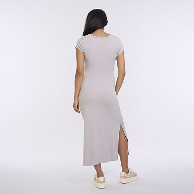 Maternity Motherhood Tie Detail Midi Dress