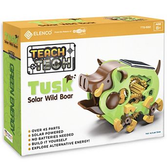 Elenco Teach Tech Tusk Wild Boar Solar Robot Crawler STEM Building Set