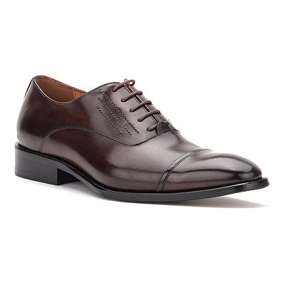 men's old fashioned dress shoes Vintage Brown Men's Leather Shoes (10D) – Sunbeam Vintage main image 0