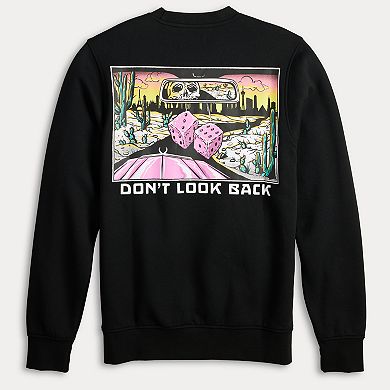 Men's Retrofit "Don't Look Back" Front & Back Graphic Sweatshirt