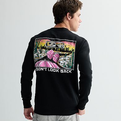 Men's Retrofit "Don't Look Back" Front & Back Graphic Sweatshirt