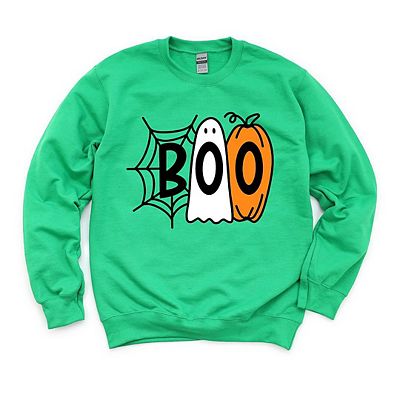 Women's 'This Is Some Boo Sheet' Halloween Sweatshirt - Spooky Ghost Graphic, Loose Crewneck Pullover