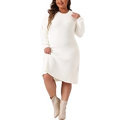 Long sleeve plus size sweater dress best sale