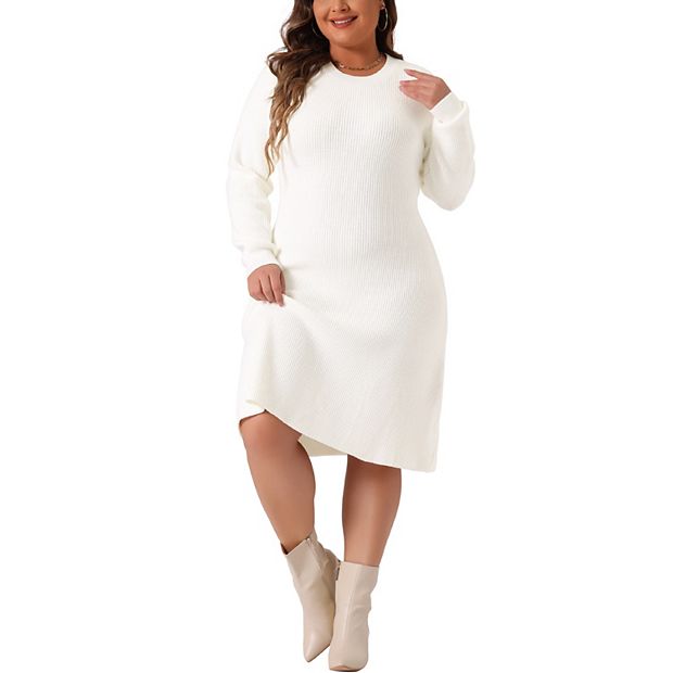 slim fit dress slacks Rhoda Midi Fit & Flare Sweater Dress Fit and Flare main image 1