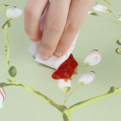 Rectangle Vinyl Tablecloth Wrinkle-resistant Table Cover For Kitchen Or Dining 51"x79"