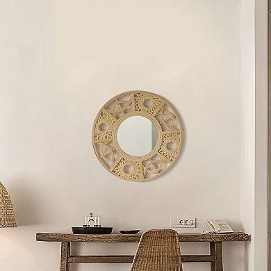 Modern Decorative Round Hanging Wall Mirror Elegant and Contemporary Design