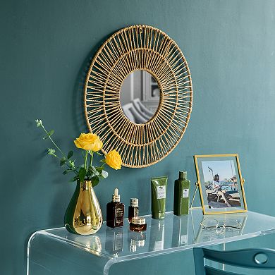 Modern Decorative Round Hanging Wall Mirror Elegant and Contemporary Design