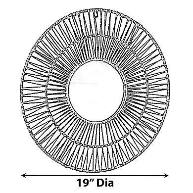 Modern Decorative Round Hanging Wall Mirror Elegant and Contemporary Design