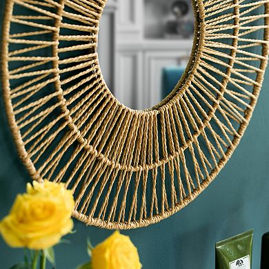 Modern Decorative Round Hanging Wall Mirror Elegant and Contemporary Design