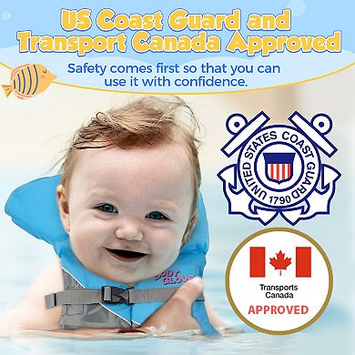 Body Glove Vision Infant Swim Vest - Nylon Life Jacket Fits Less Than 30 LBS