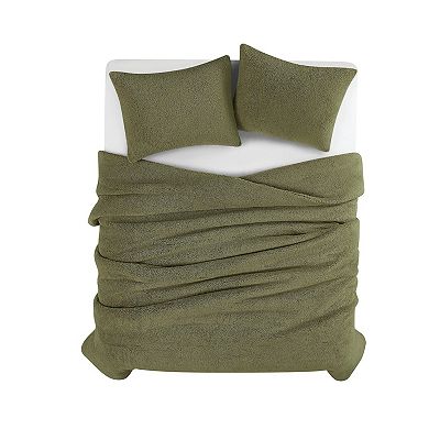Brooklyn Loom Marshmallow Sherpa Comforter Set