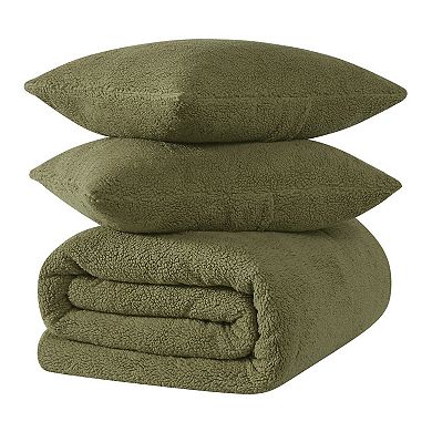 Brooklyn Loom Marshmallow Sherpa Comforter Set