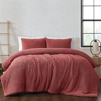 Brooklyn Loom Marshmallow Sherpa Comforter Set