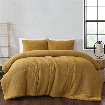 Brooklyn Loom Marshmallow Sherpa Comforter Set