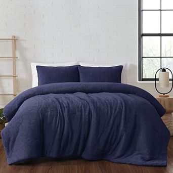 Brooklyn Loom Marshmallow Sherpa Comforter Set
