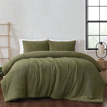 Brooklyn Loom Marshmallow Sherpa Comforter Set