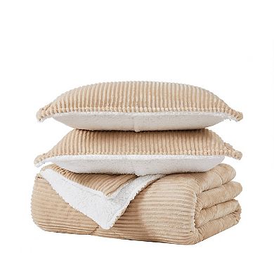 Brooklyn Loom Corduroy Tan 2-pc. Comforter Set