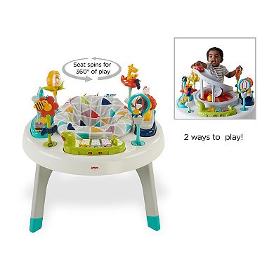 Fisher-Price 2-in-1 Sit-to-Stand Activity Center & Toddler Spin ‘n Play Safari Table