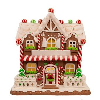 Hollywood Nutcracker Kurt Adler Light Up Two Floor Gingerbread House Table Decor