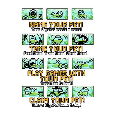 Top Secret Toys GigaPets: Floppy Frog - The 90’s GigaPets Reinvented Virtual Interactive Pet Keychain