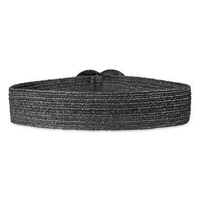 Women's LC Lauren Conrad Stretch Woven Straw Covered Buckle Belt