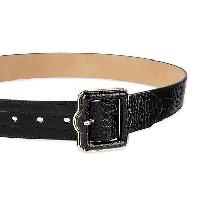 Women's LC Lauren Conrad Reversible Ornate Center Bar Buckle Belt